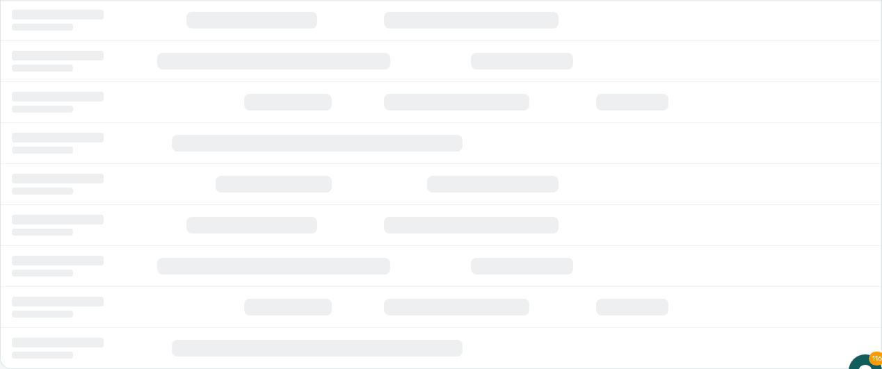 Bookings Timeline — spinner at the bottom of the listing axis while the next chunk of unit rows loads