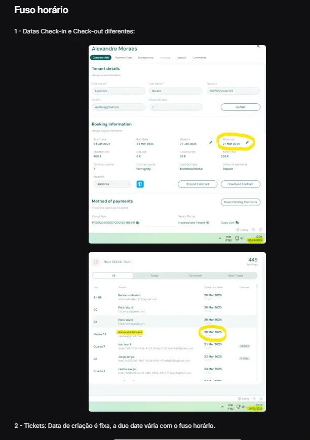 Unit Extra Price per Tenant Field