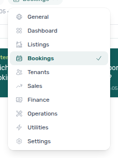 Support ticket sidebar — Change area module chip with the one-column area picker open