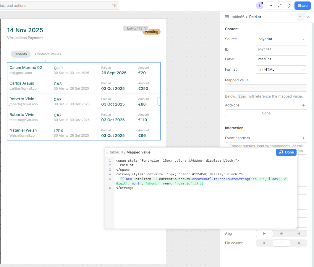 Utilities Connections Tab